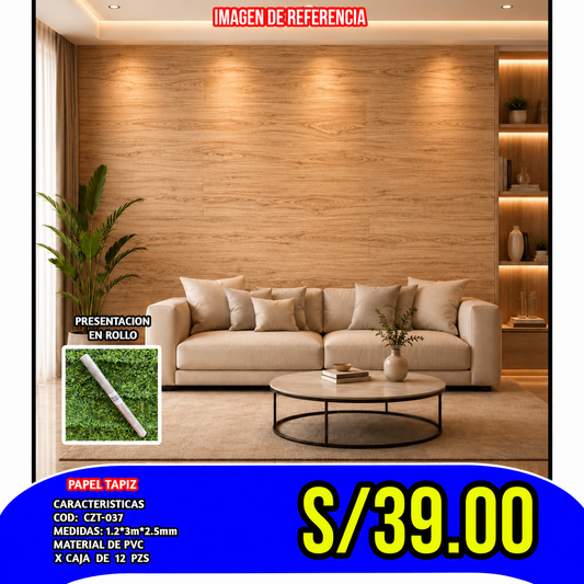 PEGATINA DECORATIVA AUTOADHESIVA COD:CZT-037  GROSOR 2.0MM MEDIDA 120x300CM