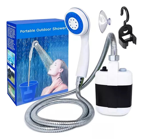 Ducha eléctrica portátil recargable por USB regadera bañó con bomba