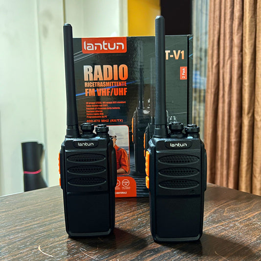 Radio de comunicación walkie talkie LANTUN LT-V1 (2 radios) alcance promedio 3km