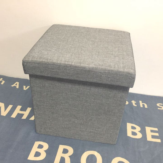 Caja de almacenamiento organizadora puff plegable