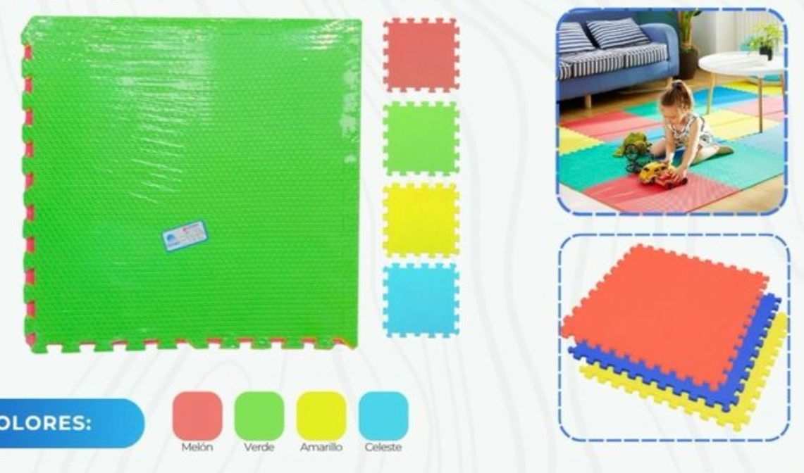 Set de Piso puzzle para niños 60x60cm 4 Piezas