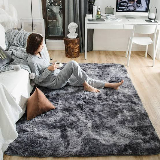 Alfombra antideslizante tipo peluche 140x200 decoración