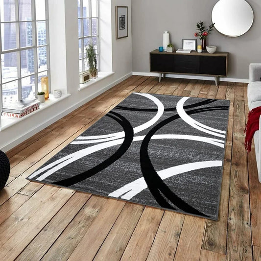 Alfombra antideslizante de terciopelo 200x300cm borde reforzado