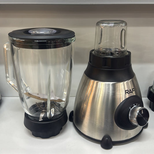Licuadora RAF R.295 vaso de vidrio 2 en 1 con moledor