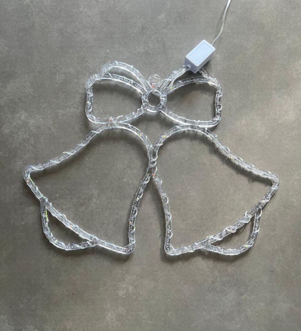 FIGURA LUZ LED ESTRELLA O CAMPANA 40x32CM Dorado o multicolor CL-SD286