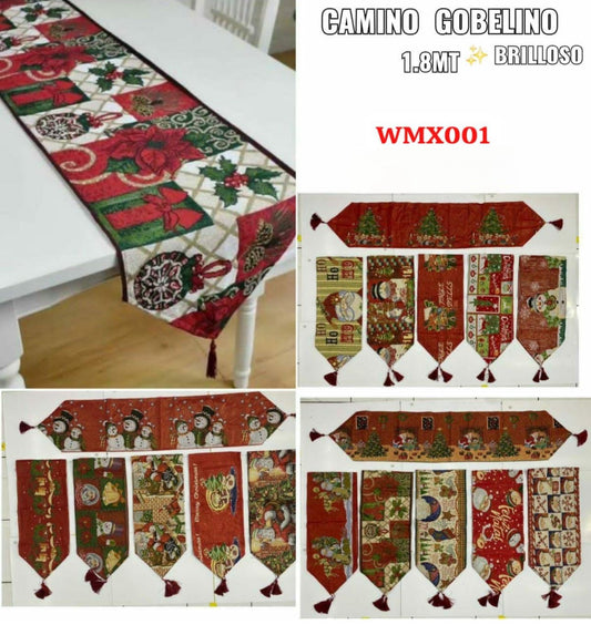CAMINO O CENTRO DE MESA GOBELINO BRILLOSO CL-WMX0001