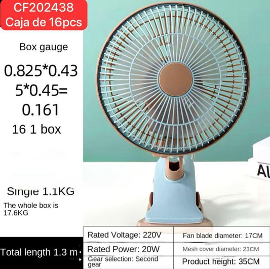 MINI VENTILADOR DE ESCRITORIO CON GANCHO GIRATORIO NE-CF202437