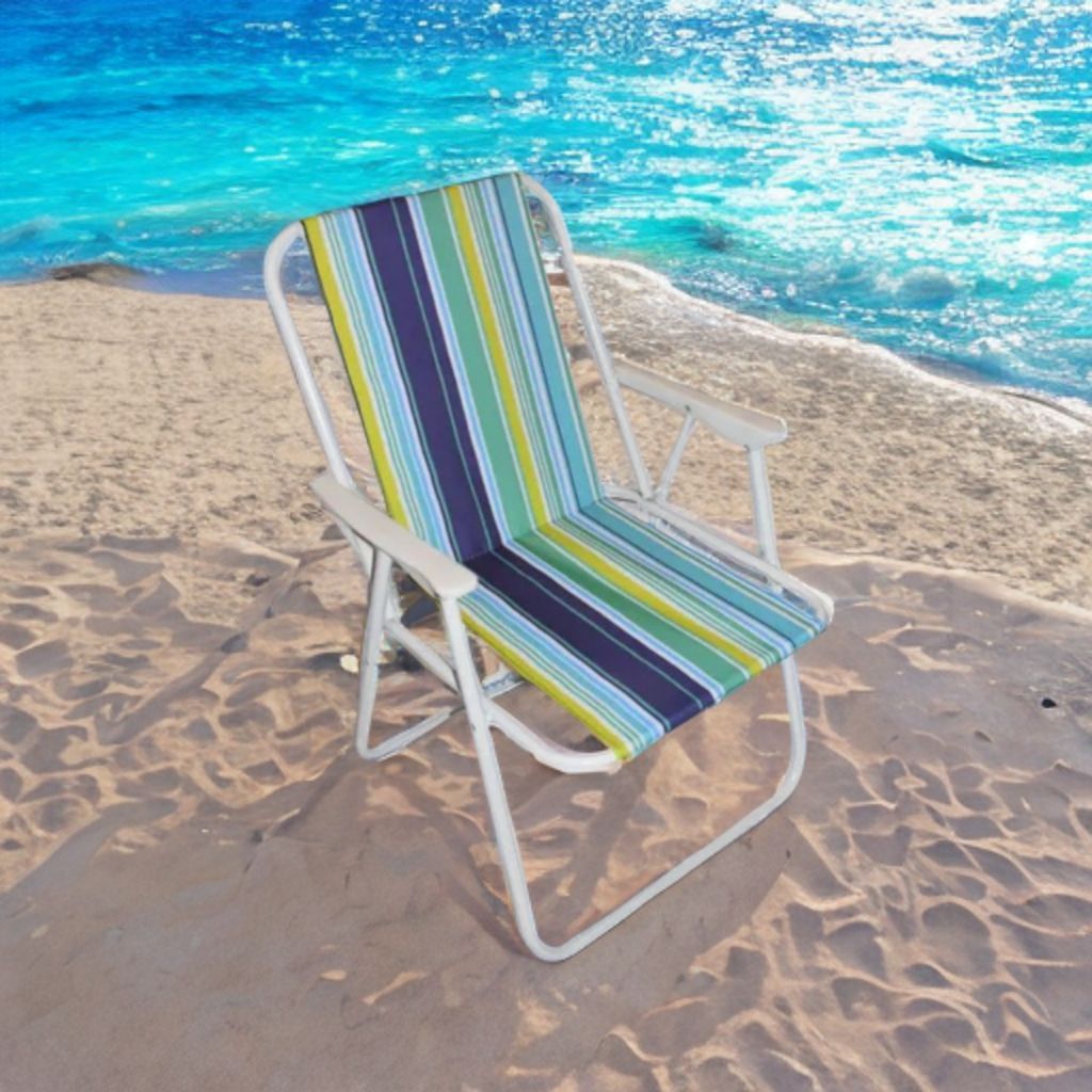 SILLA DE PLAYA MULTIUSOS METAL PLEGABLE DD-HN-01