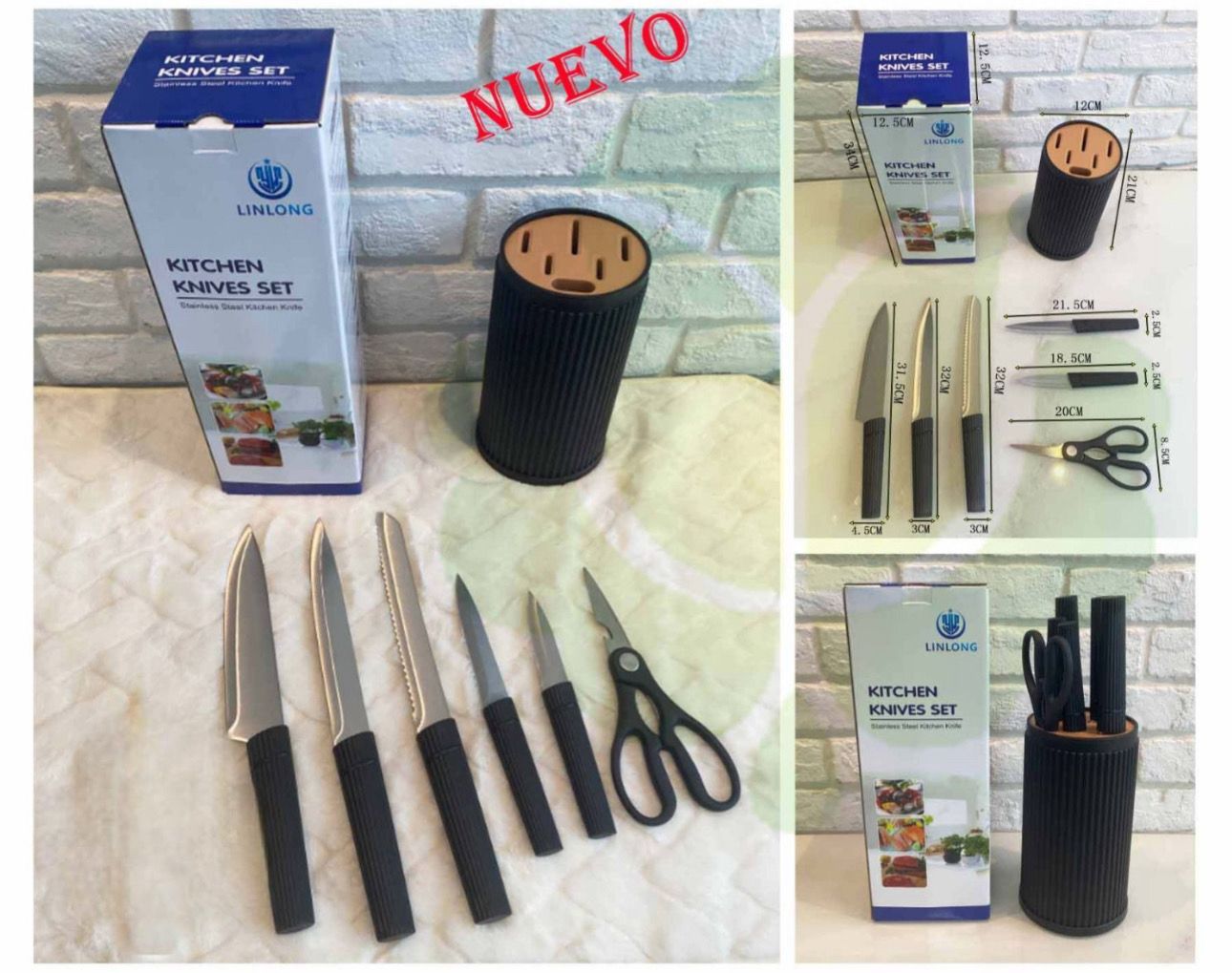 SET DE CUCHILLOS 7 PIEZAS YU-SJ-332-B