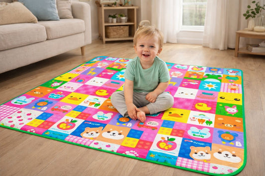 PISO TAPETE DE NIÑOS 150x180CM DIBUJOS EDUCATIVOS