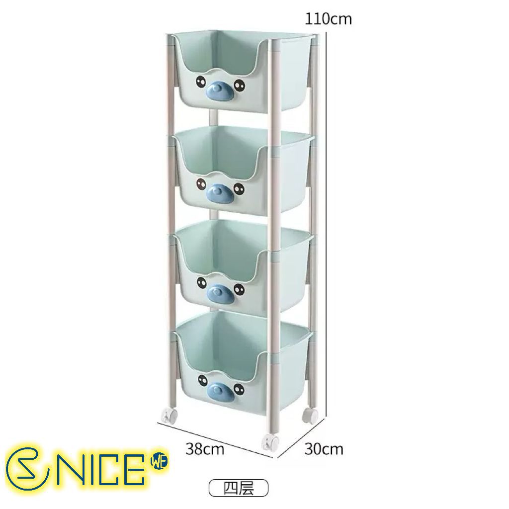 ESTANTE PVC 4 PISOS MULTIUSO NE-K734
