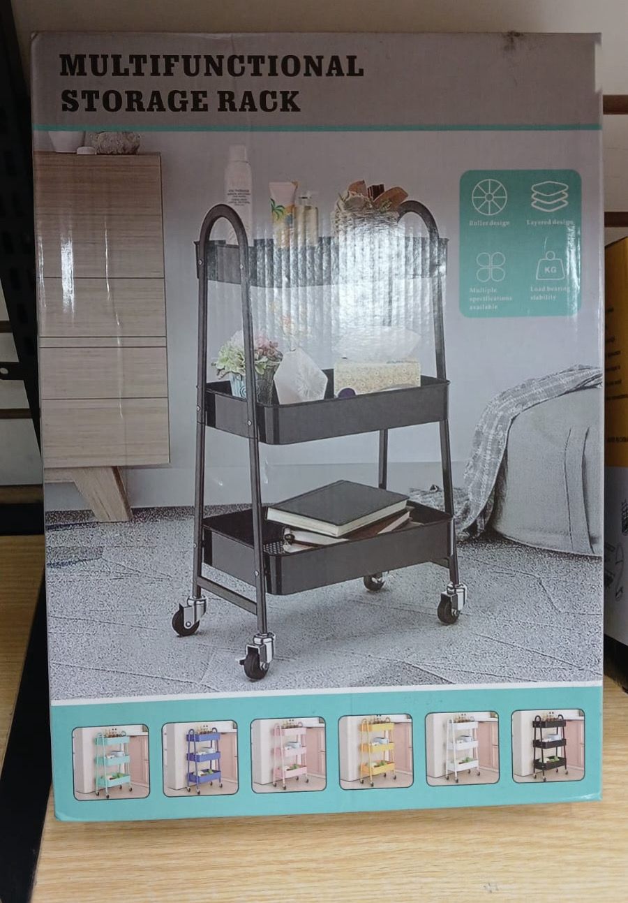 CARRITO ORGANIZADOR TRES NIVELES METAL HU-TC-26