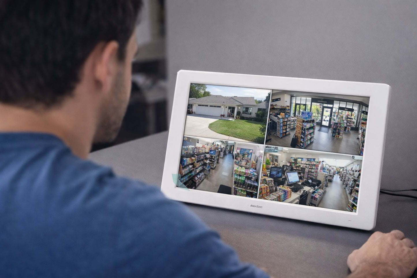 SET DE 4 CÁMARAS WIFI CON MINI PANTALLA INALAMBRICO SN-NVS009