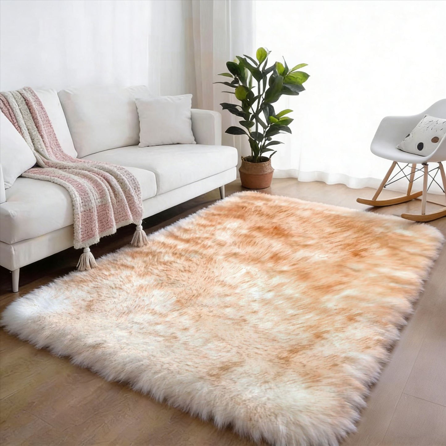 ALFOMBRAS PIEL DE CONEJO IMPORTADO 160x230CM CX-AF-2606