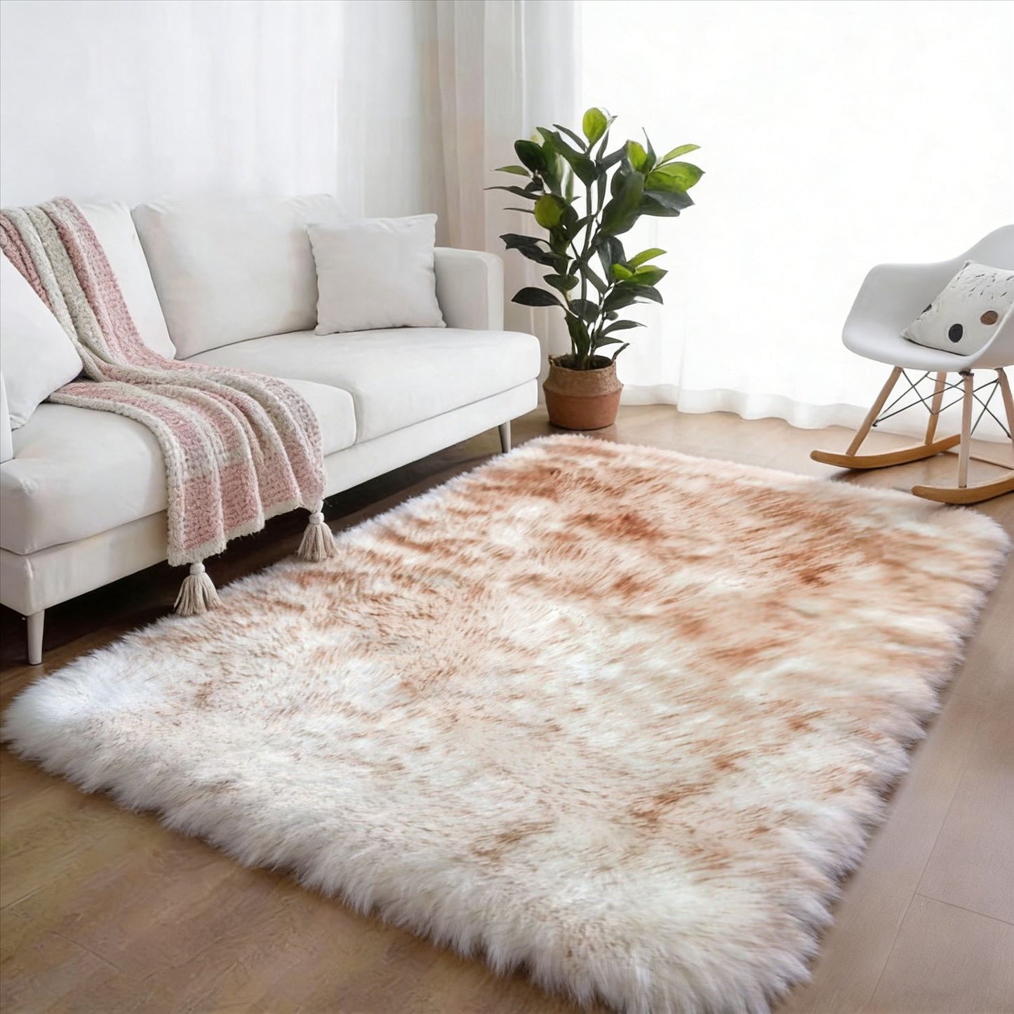ALFOMBRAS PIEL DE CONEJO IMPORTADO 160x230CM CX-AF-2606