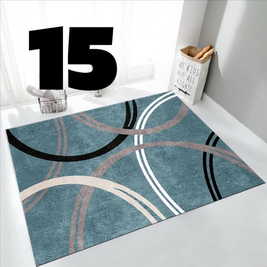 Alfombras antideslizantes de terciopelo 160x200cm borde reforzado Nro. 15