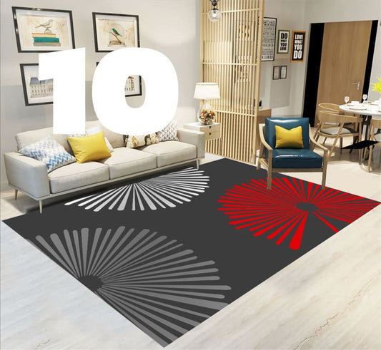 Alfombras antideslizantes de terciopelo 200x240cm borde reforzado Nro. 10
