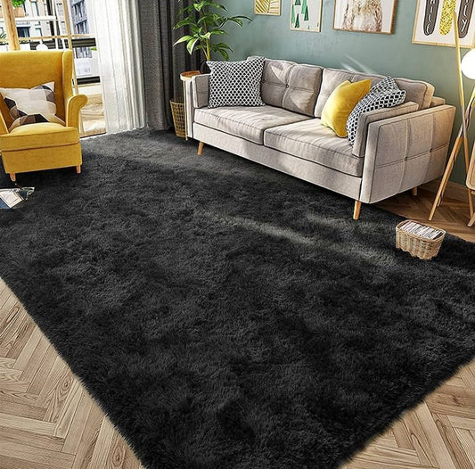 Alfombra antideslizante tipo peluche 140x200 color entero decoración