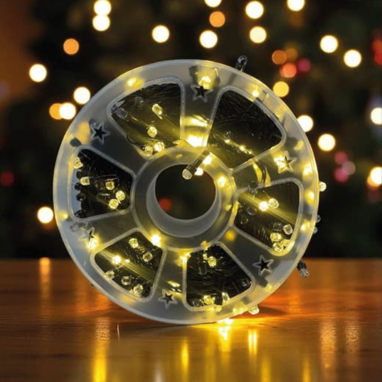 Luz Luces multicolor o dorado lineal led navidad navideños de 50 metros presentación carrete