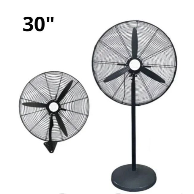 Ventilador de 30" industrial 2 en 1 pedestal y pared 270w