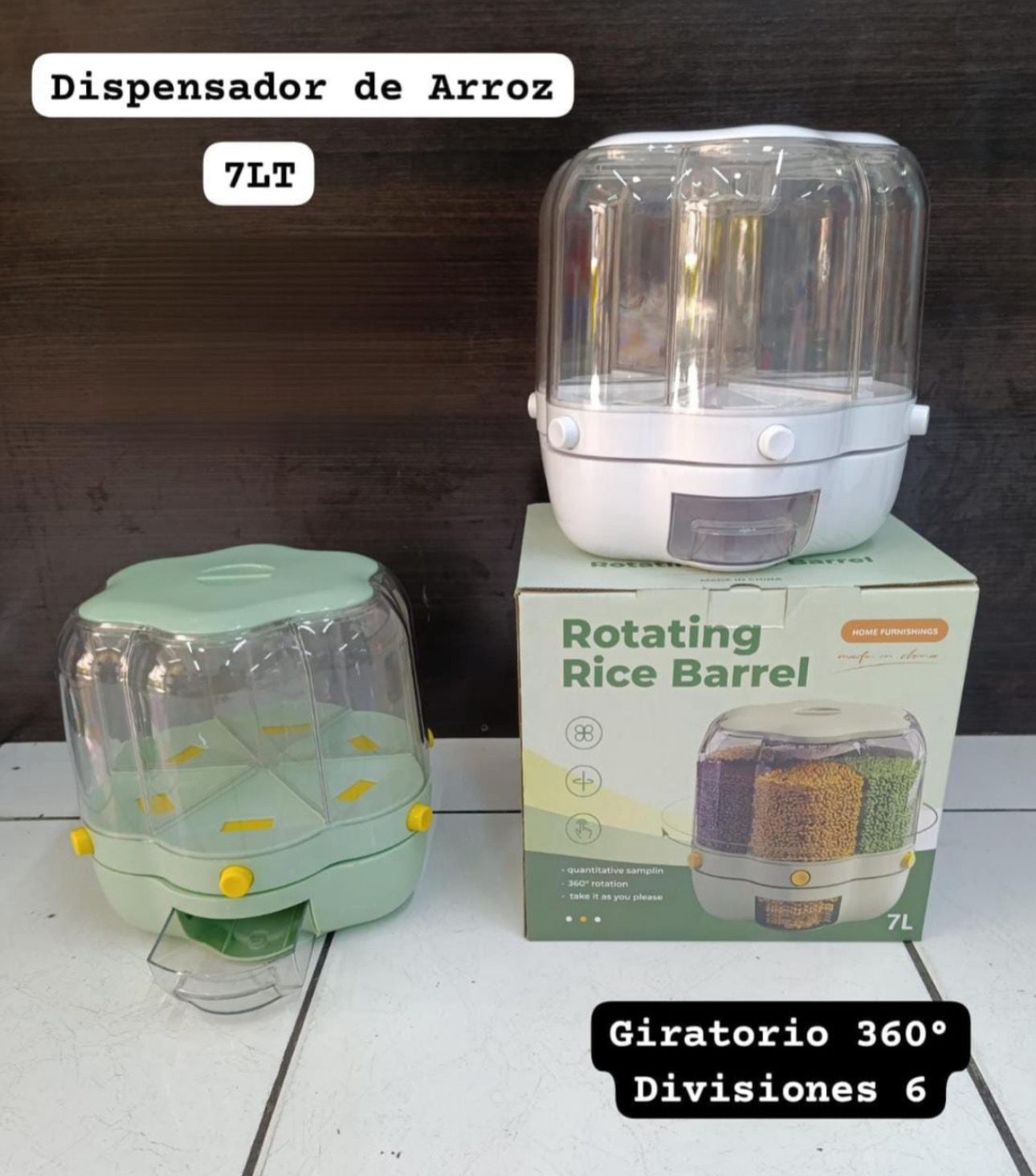 DISPENSADOR DE ARROZ 360 CL- MT-01 7 LITROS