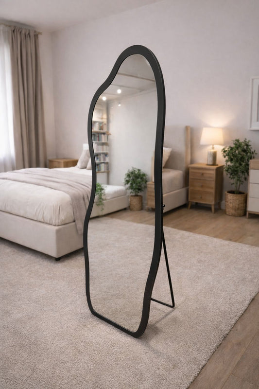 ESPEJO ABSTRACTO CUERPO ENTERO CON PARANTE CN-QA-27