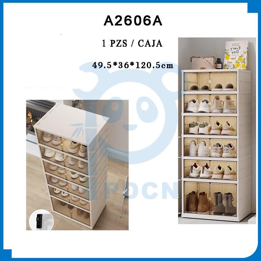 ZAPATERO PLEGABLE ACRILICO DOBLE 5 + 1 PISO YU-SJ-293-C