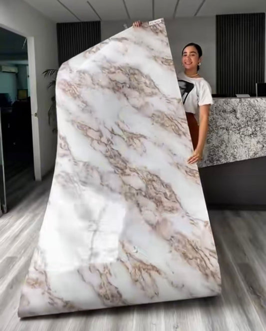 Tapiz Autoadhesivo Efecto Mármol Premium 1.20cmx300cmx3mm