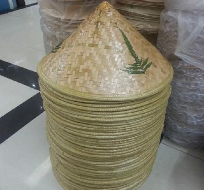 Sombrero gorro chino de paja tejido bambú