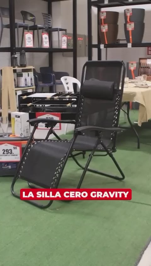 Silla gravedad cero reforzada plegable