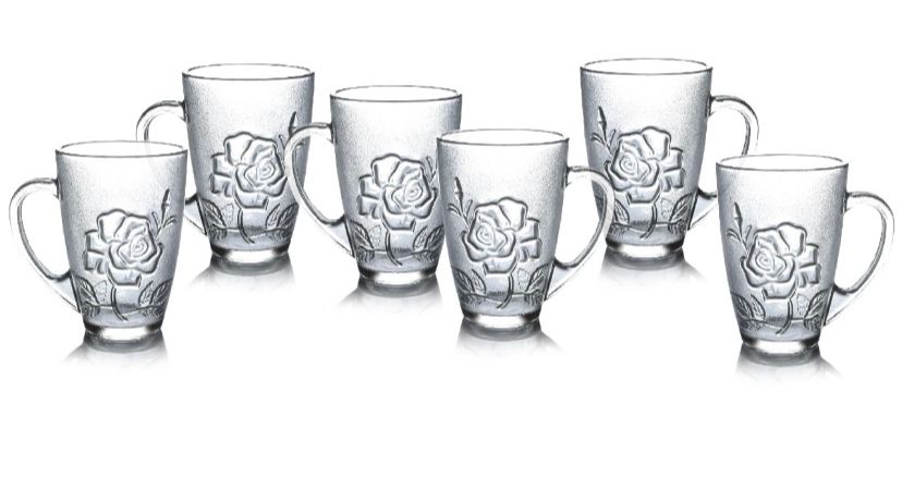Tazas de Rosa 340ml - SOLO POR MAYOR