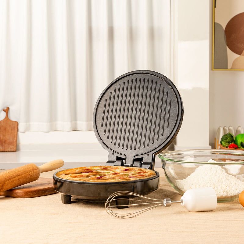 Pizzera eléctrica pizza maker parrilla sartén antiadherente mini horno