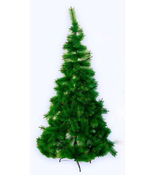 Árbol de navidad tipo Pino tres cuerpos base de metal 2.10m