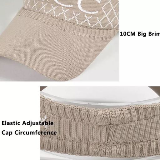 Visera de algodón con bordado Gucc de dama