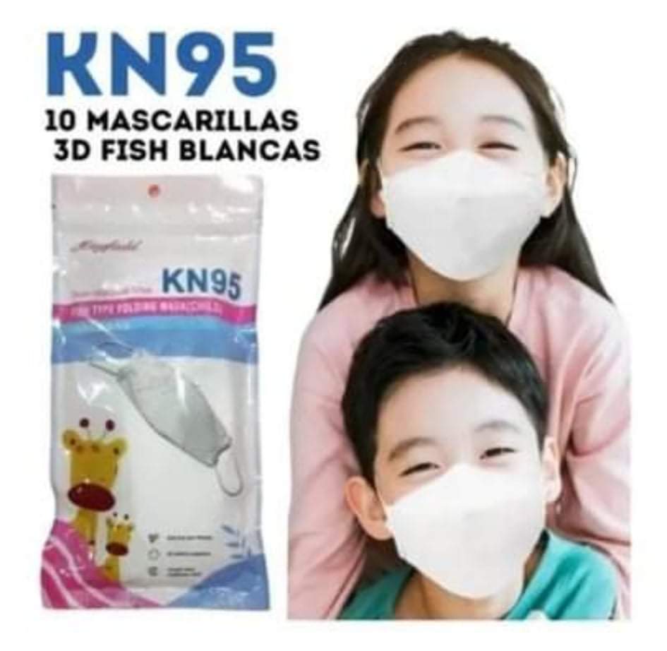 Mascarilla KN95 de niños estuche x 10 unidades MAYFIELD